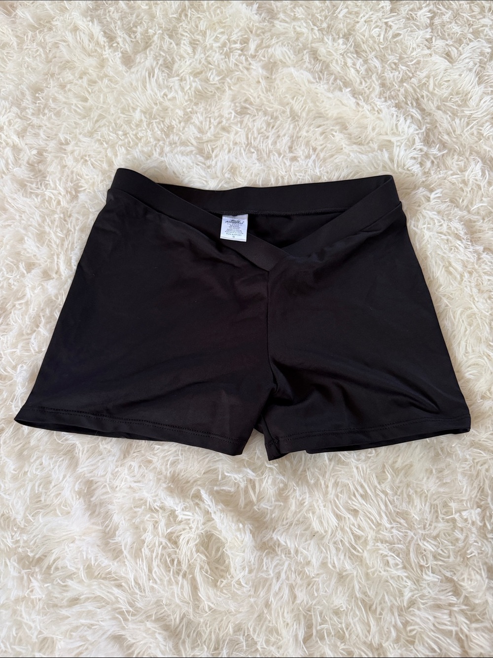 Body Wrappers Black V-Waist Bike Shorts